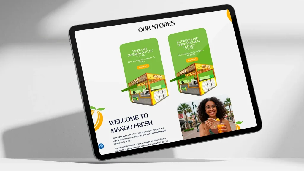 Site Mango Fresh: como a Eagence sesenvolveu uma experiência digital moderna e estratégica