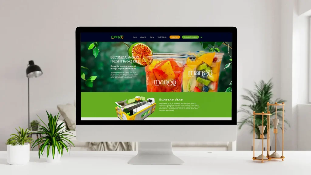Site Mango Fresh: como a Eagence sesenvolveu uma experiência digital moderna e estratégica