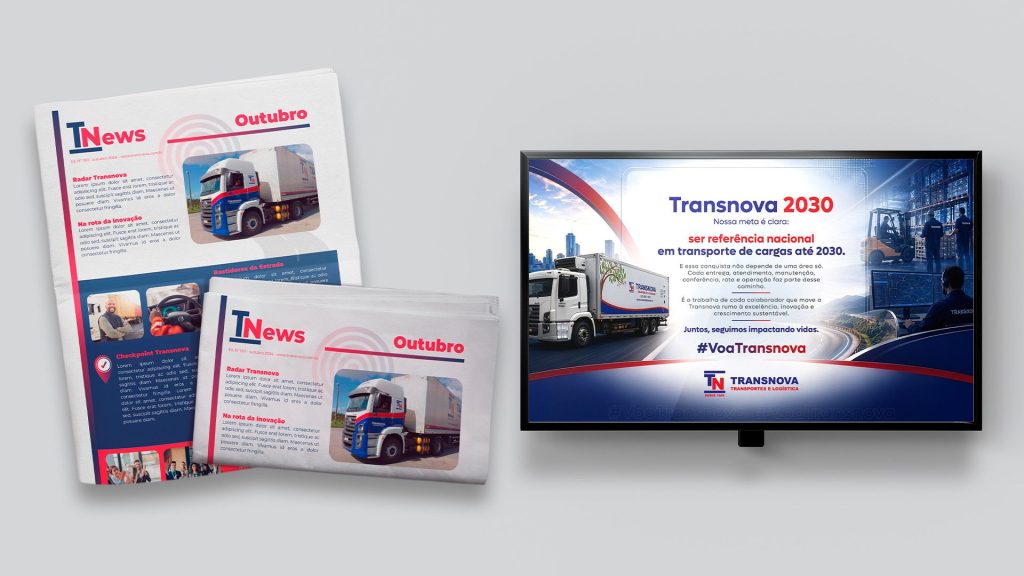 5 anos de parceria em marketing para transportadoras e a construção da identidade visual da Transnova