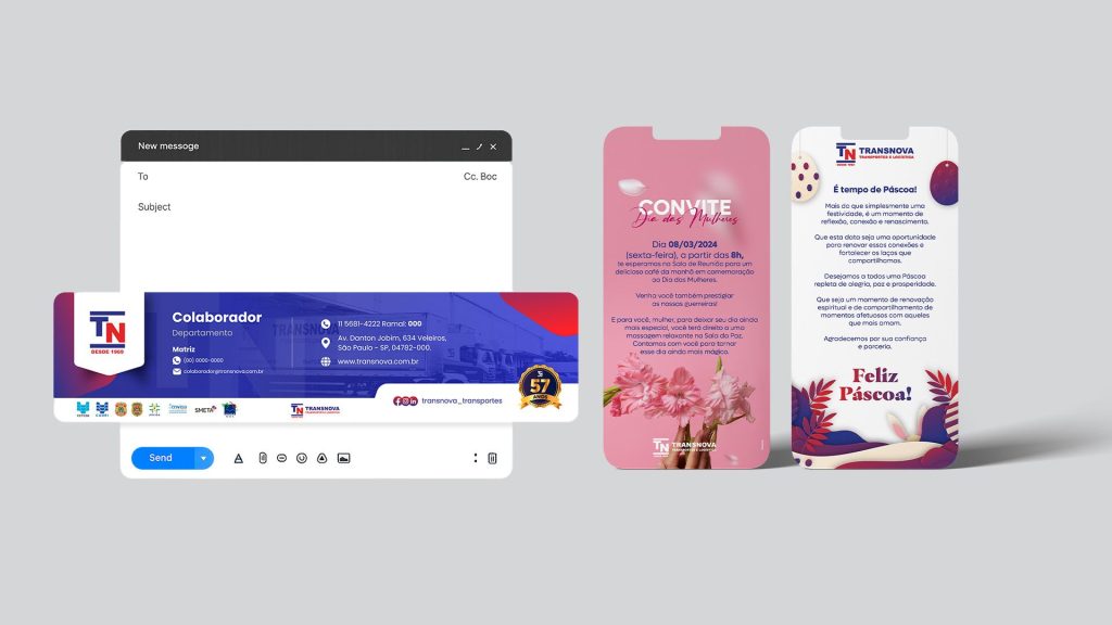 5 anos de parceria em marketing para transportadoras e a construção da identidade visual da Transnova
